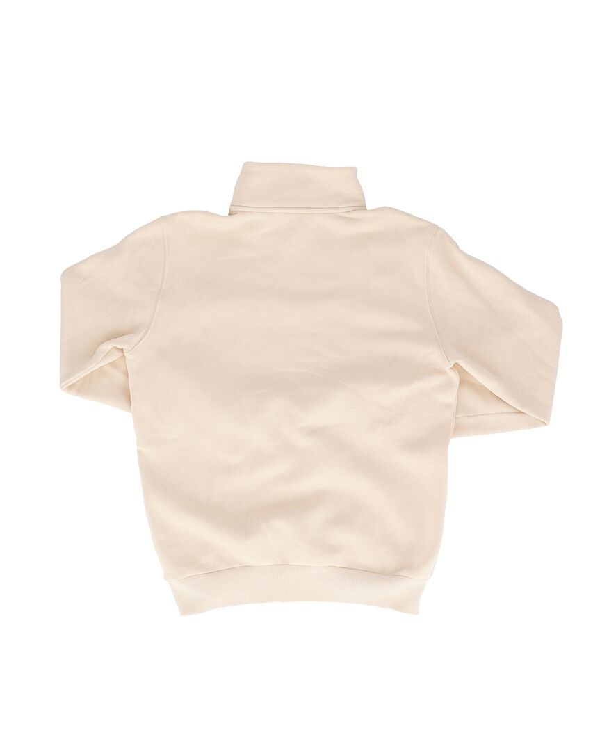 Sweat | One Piece | Sweat Luffy Beige Avec Zip 3/4 + Poche Rouge | Taille M