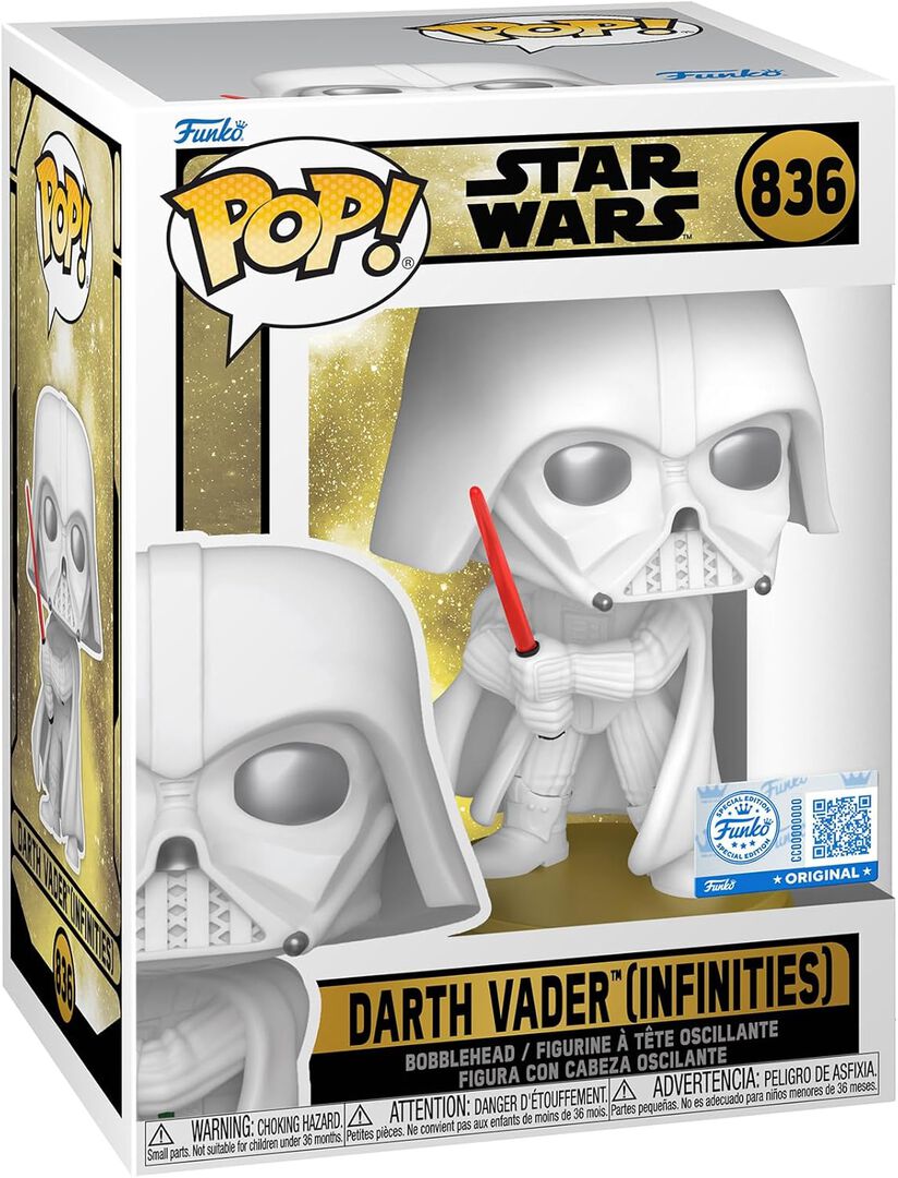 Figurine Funko Pop! | Star Wars | Legends Dark Vador (blanc)