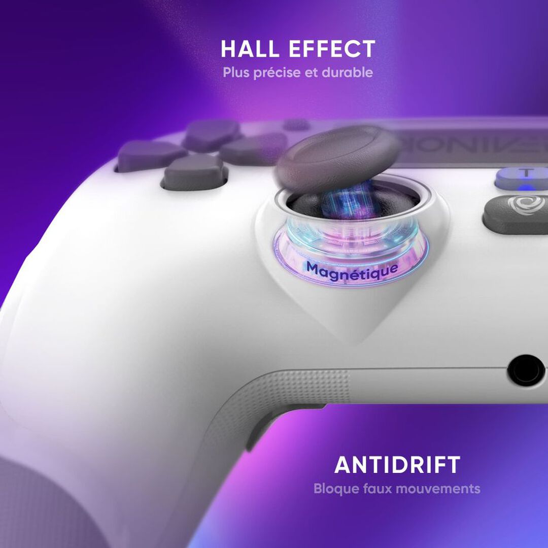 Manette Sans Fil | Oniverse | Revolt V2 Bluetooth Moon White