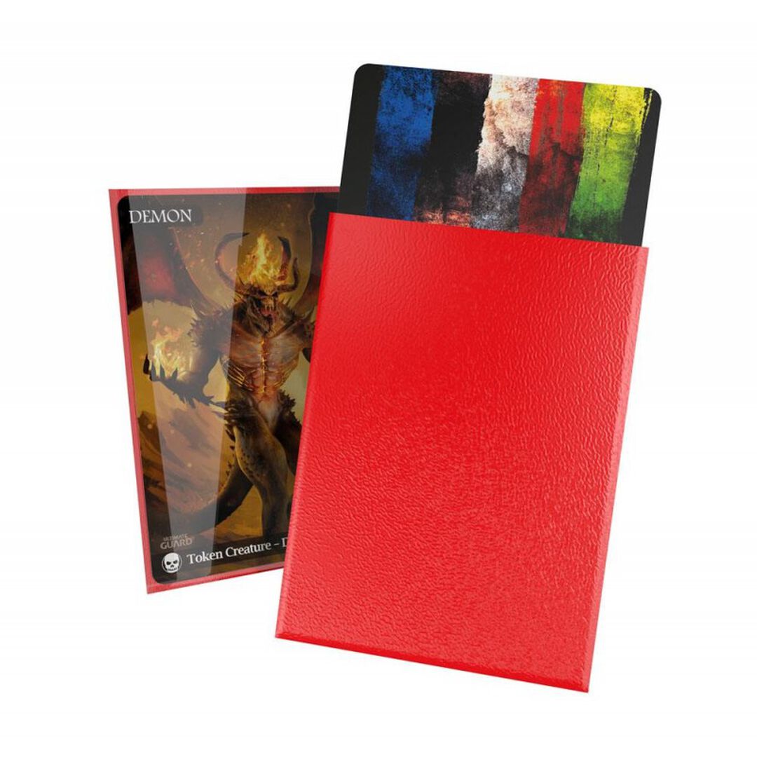 Protection Pour Cartes | Ultimate Guard | 100 Pochettes Cortex Sleeves Rouge