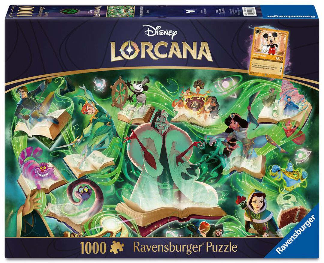 Puzzle 1000p- Disney Lorcana-emeraude