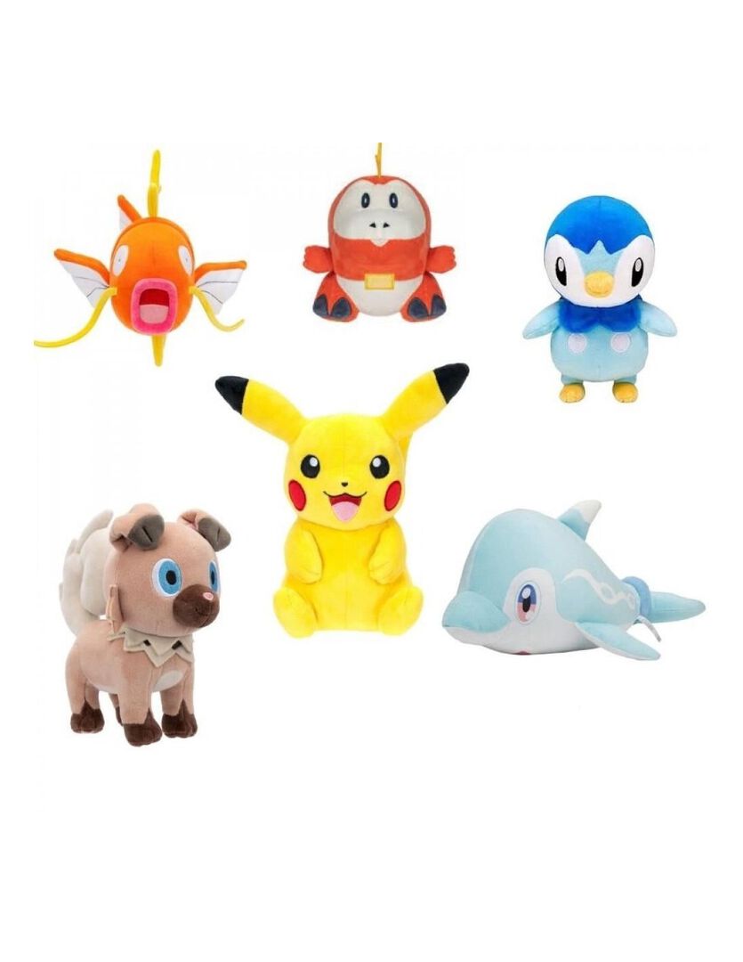 Peluche | Pokemon | Mod&egrave;le Al&eacute;atoire Assortiment De 6 Pi&egrave;ces 20cm (asst Bb)