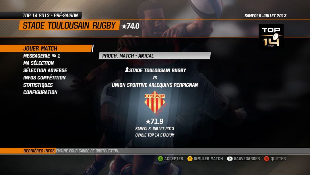 Jonah Lomu Rugby Challenge 2 | Occasion