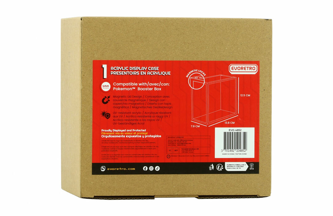 Protection Display Anti Uv Pokemon 5mm | Evoretro