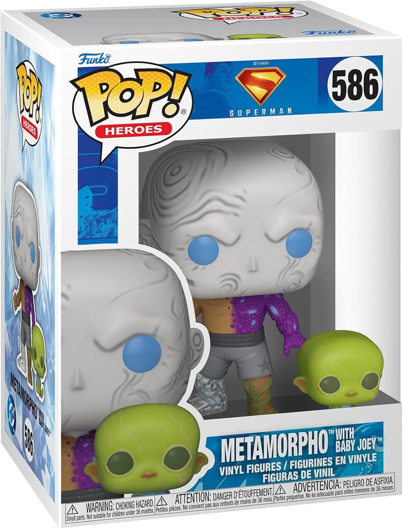 Figurine Funko Pop! N&deg;586 | Superman | Metamorpho Avec Joey B&eacute;b&eacute;
