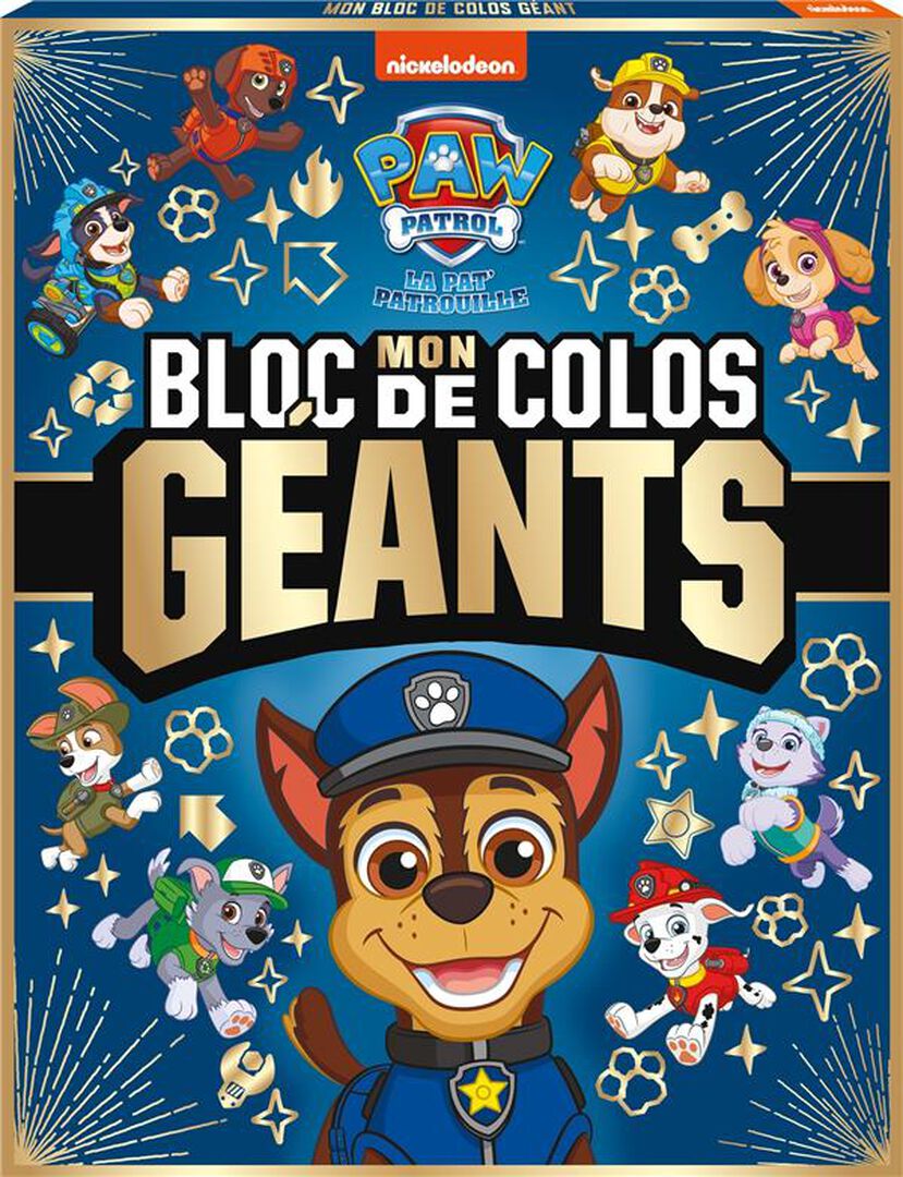 Livre De Coloriage | Pat' Patrouille | Bloc De Coloriages G&eacute;ants