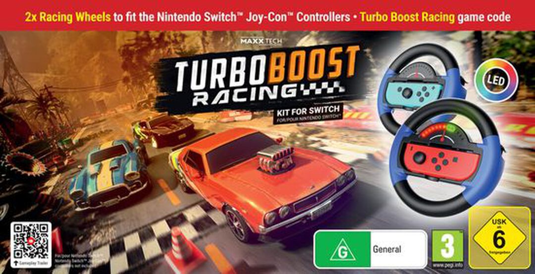 Turbo Booster Racing Kit (volants + Jeu | Code De T&eacute;l&eacute;chargement)