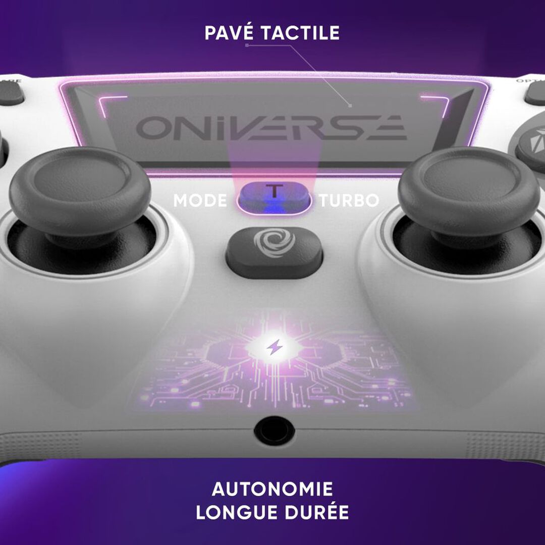 Manette Sans Fil | Oniverse | Revolt V2 Bluetooth Moon White