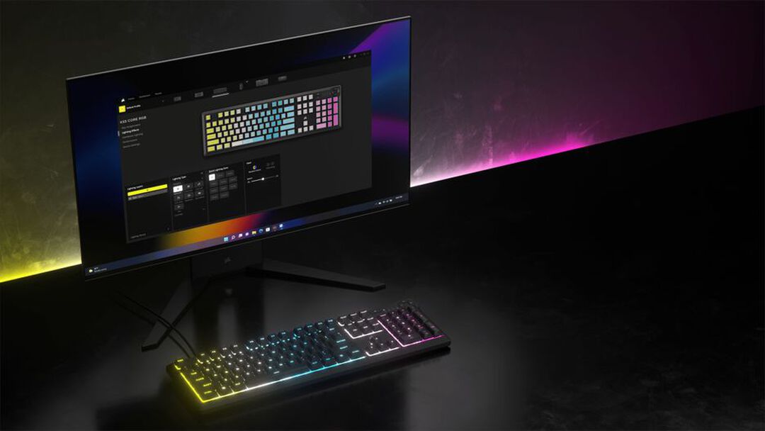 Clavier | Corsair | K55 Core Noir