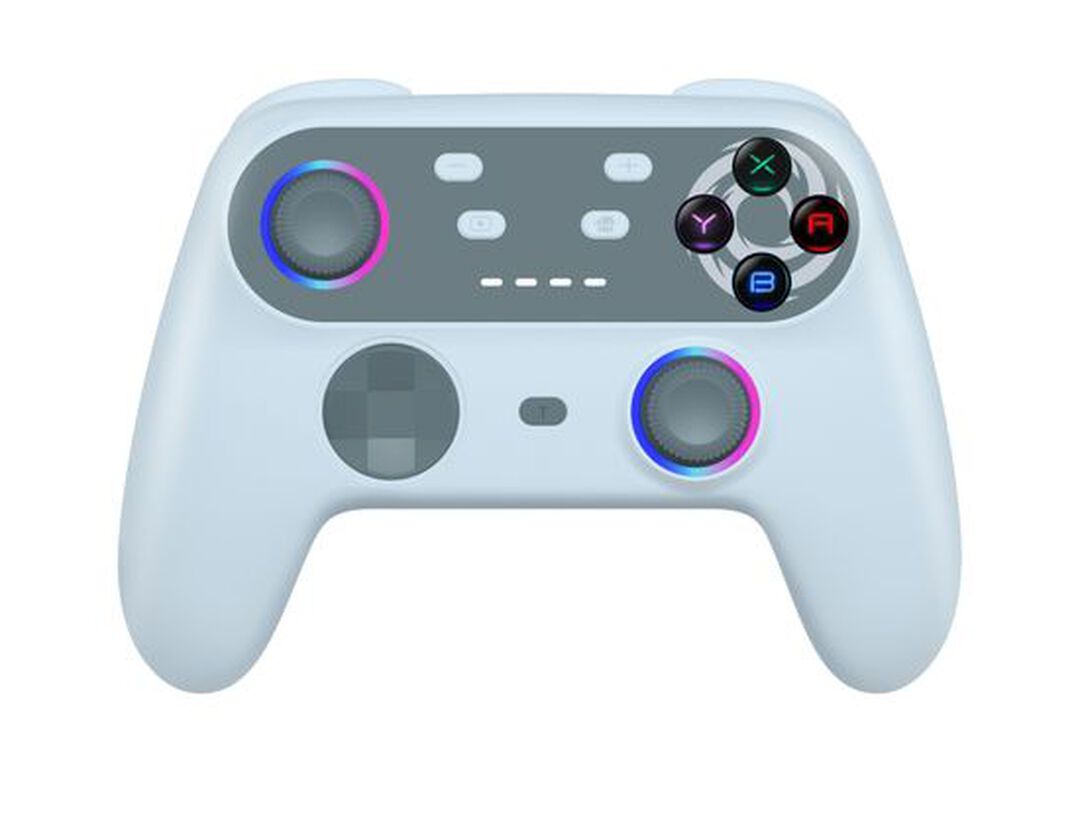 Manette Sans Fil Bluetooth Walli | Oniverse | Retro Grey (nintendo Switch / Pc /