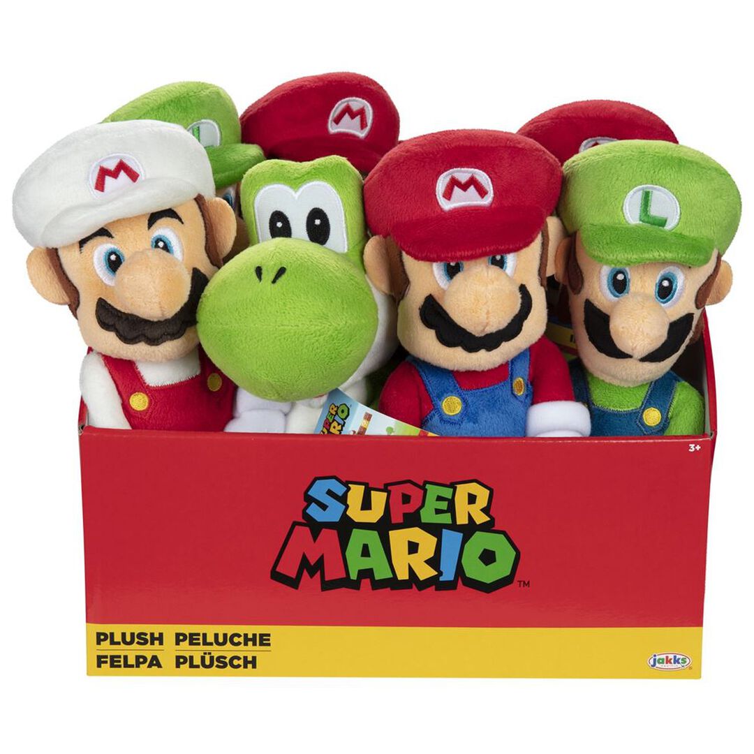 Peluche | Nintendo | Peluche Al&eacute;atoire Mario Bean Bag | Assortiment De 8
