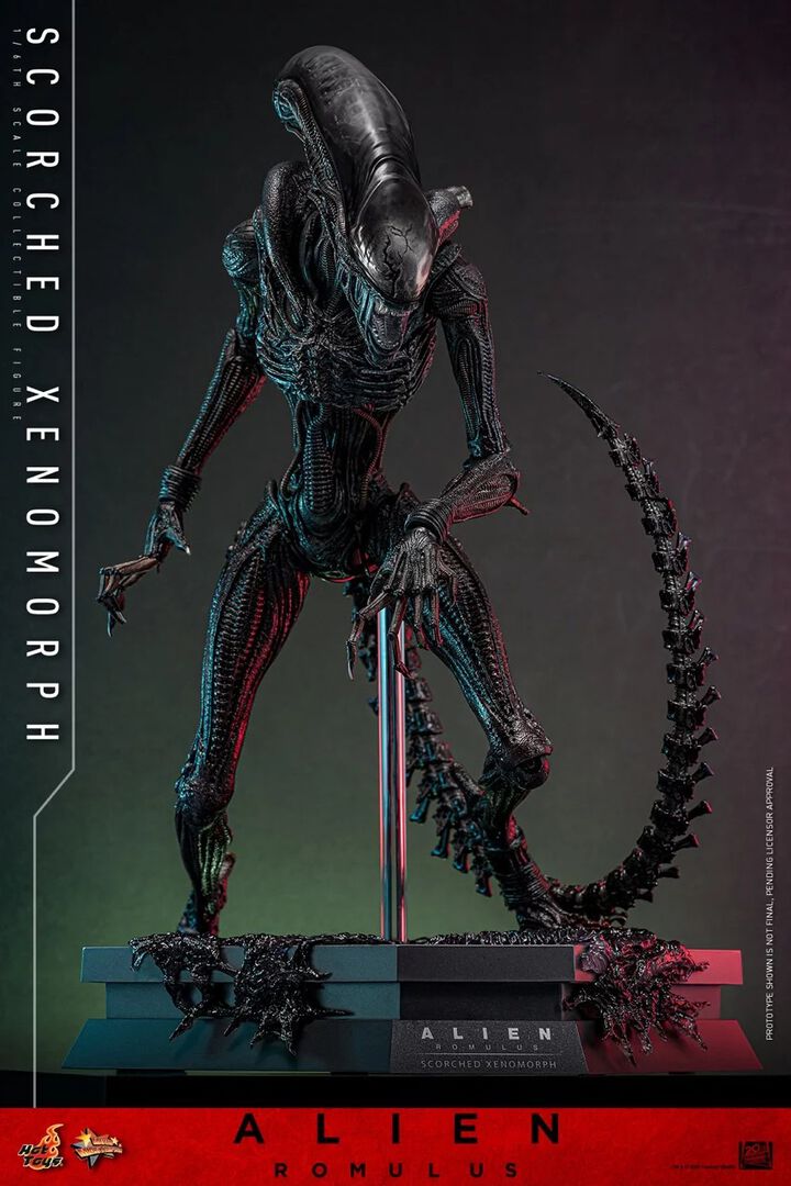 Figurine Hot Toys | Alien | Alien : Romulus Figurine 1/6 Scorched Xenomorph 44cm