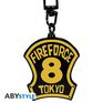 Porte-cles - Fire Force - Embl&egrave;me 8&egrave;me Brigade