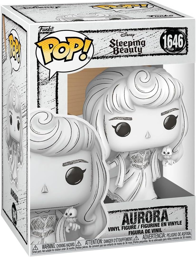 Figurine Funko Pop! Sketched | La Belle Au Bois Dormant | Aurore En Croquis