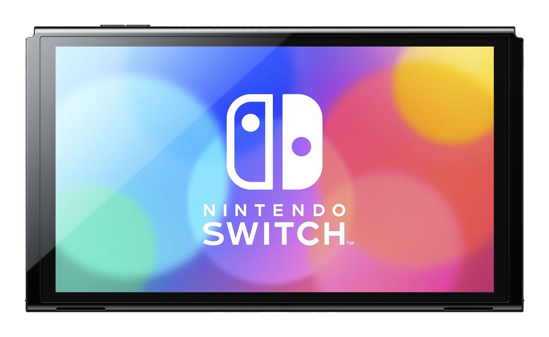 Nintendo Switch Oled Noire | Avec Manettes Joy-con Bleu N&eacute;on/rouge N&eacute;on | Occasion