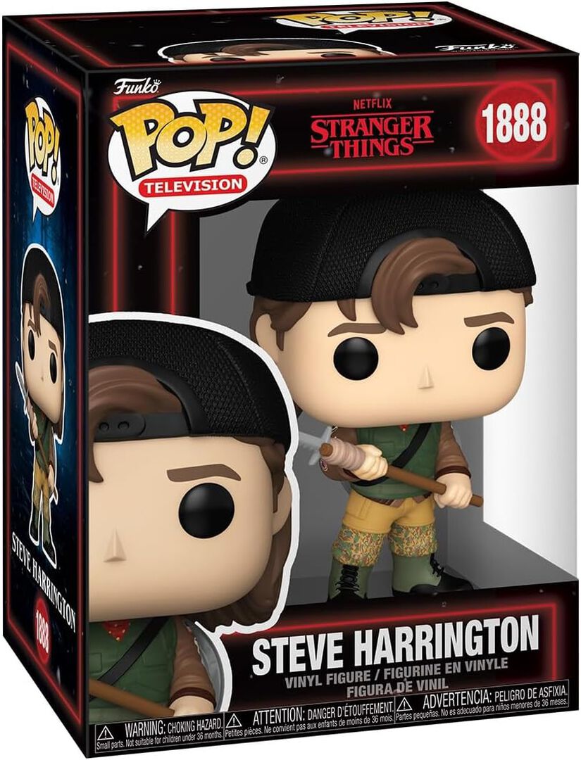 Figurine Funko Pop! N&deg;1888 | Stranger Things | Steve Harrington Avec Lance
