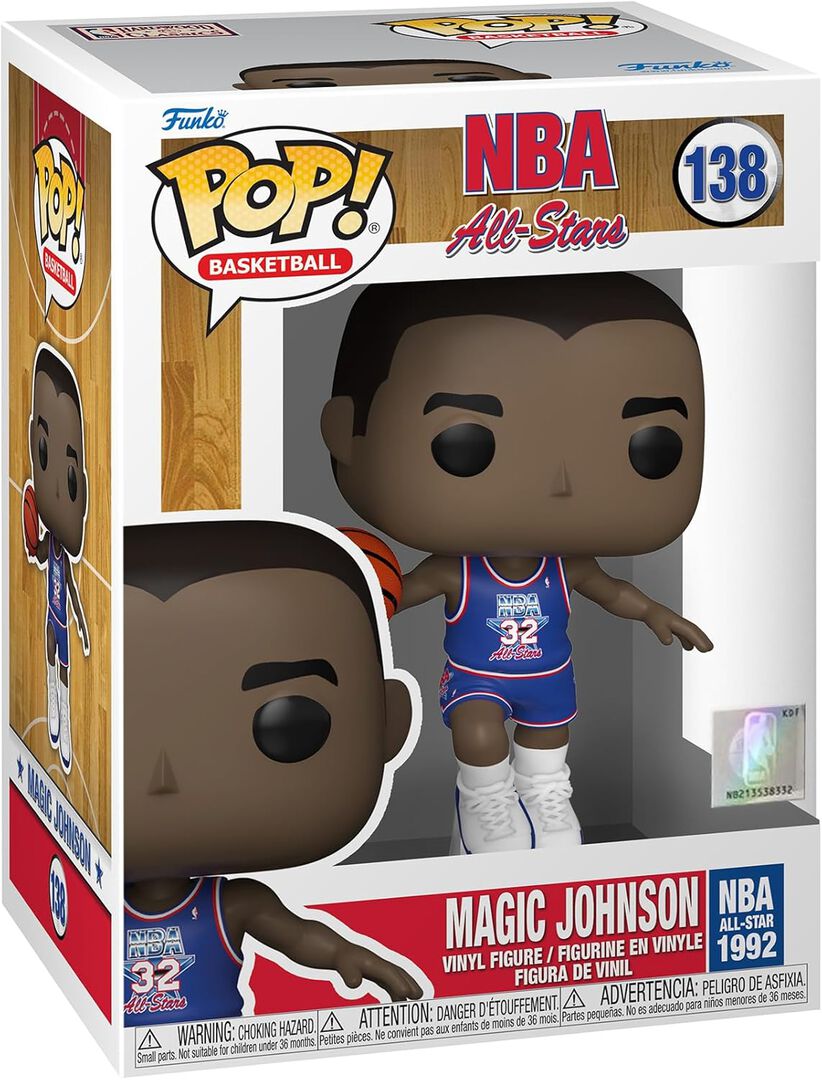 Figurine Funko Pop! N&deg;138 | NBA All Stars | Legends Magicjohnson(blueallstaruni1