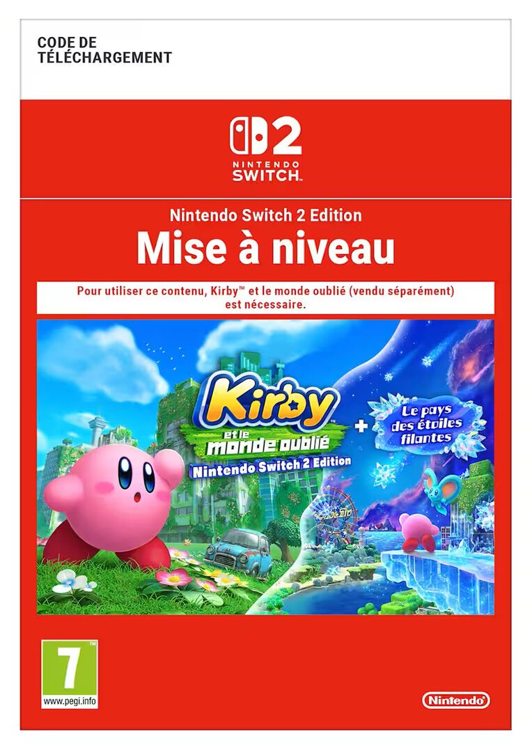 Kirby Et Le Monde Oubli&eacute; | Mise &agrave; Niveau Nintendo Switch 2