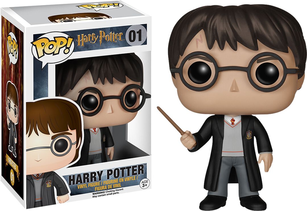 Figurine Funko Pop! N&deg;01 | Harry Potter | Harry Et Sa Baguette