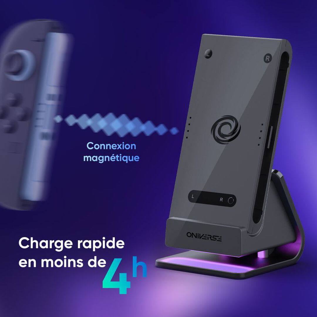 Support De Charge 2 Joycons + Controller Grip | Oniverse | Fusion Dock