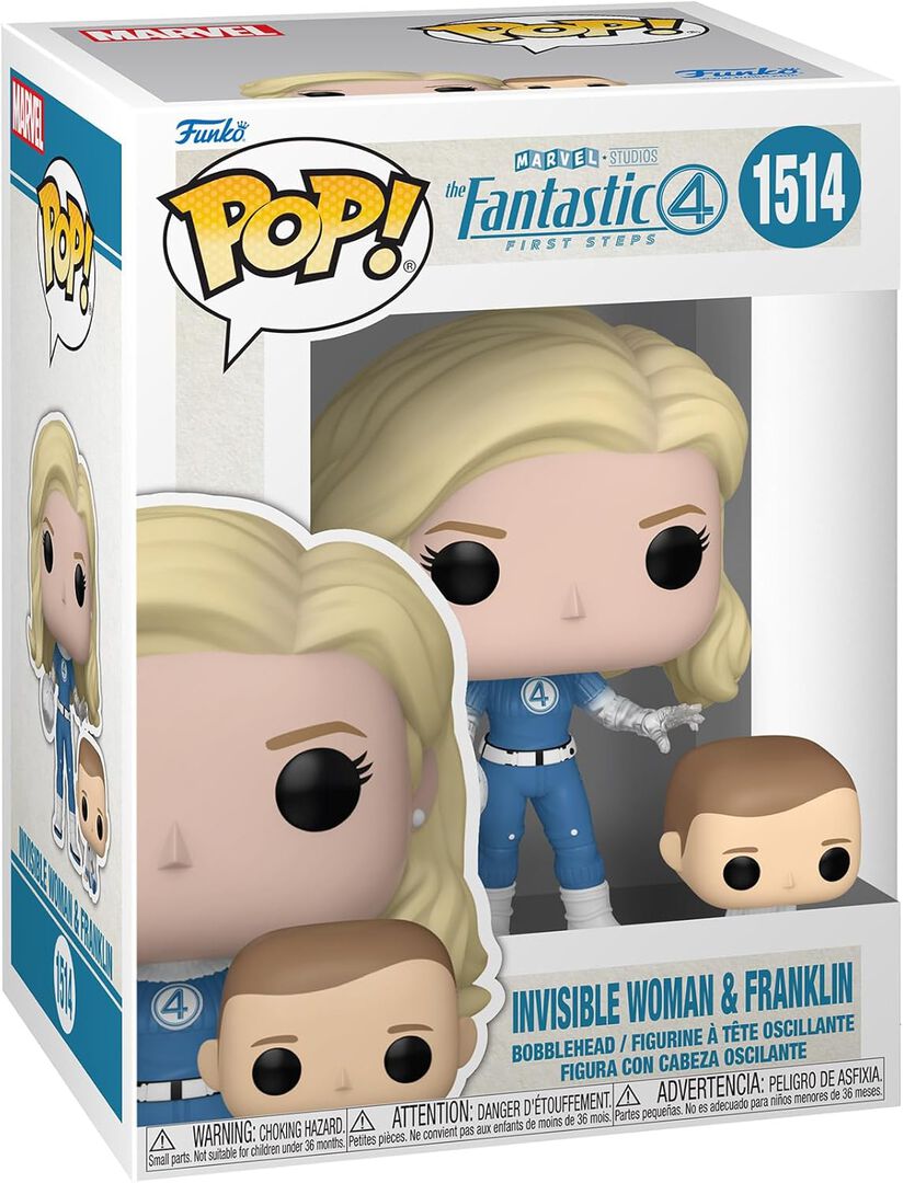 Figurine Funko Pop! N&deg;1514 | Les 4 Fantastiques | Invisible Et Franklin