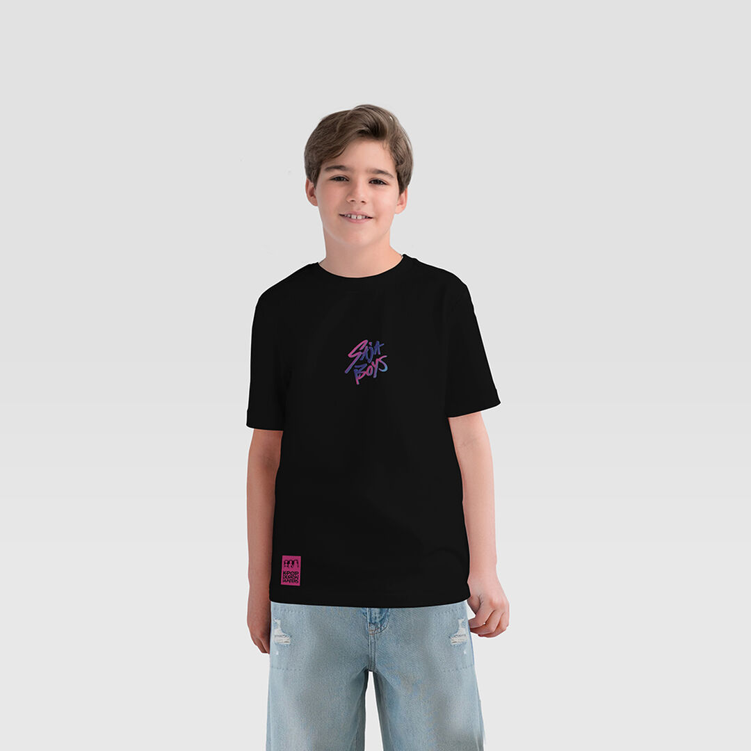 T-shirt | Kpop Demon Hunters | Noir Saja Boys 10 Ans