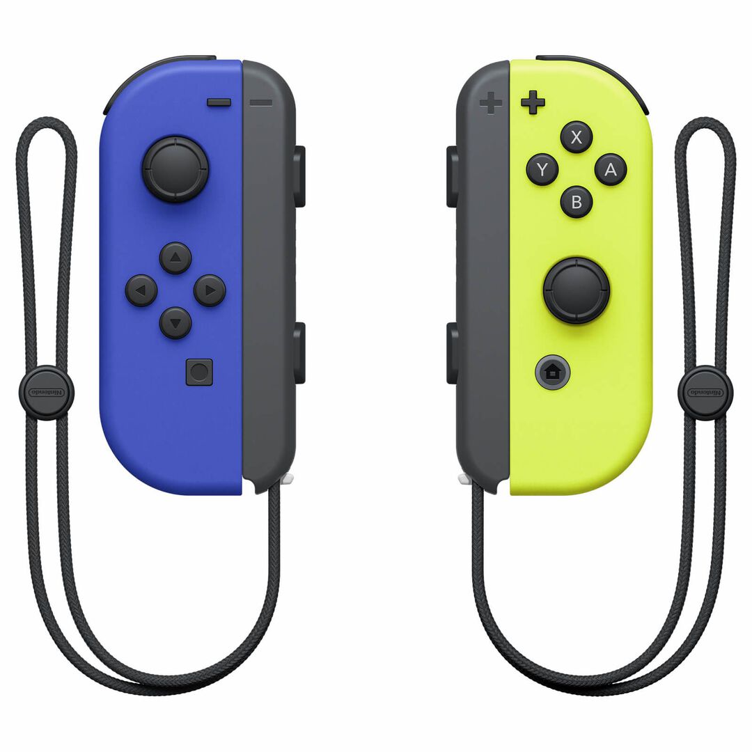 Paire De Manettes Joy-con Gauche Bleue & Droite Jaune N&eacute;on