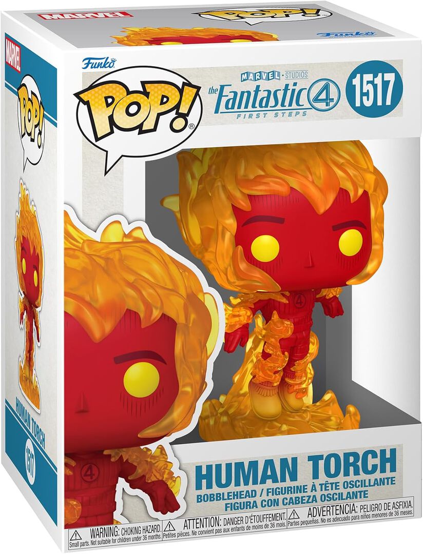 Figurine Funko Pop! N&deg;1517 | Les 4 Fantastiques | Torche Humaine