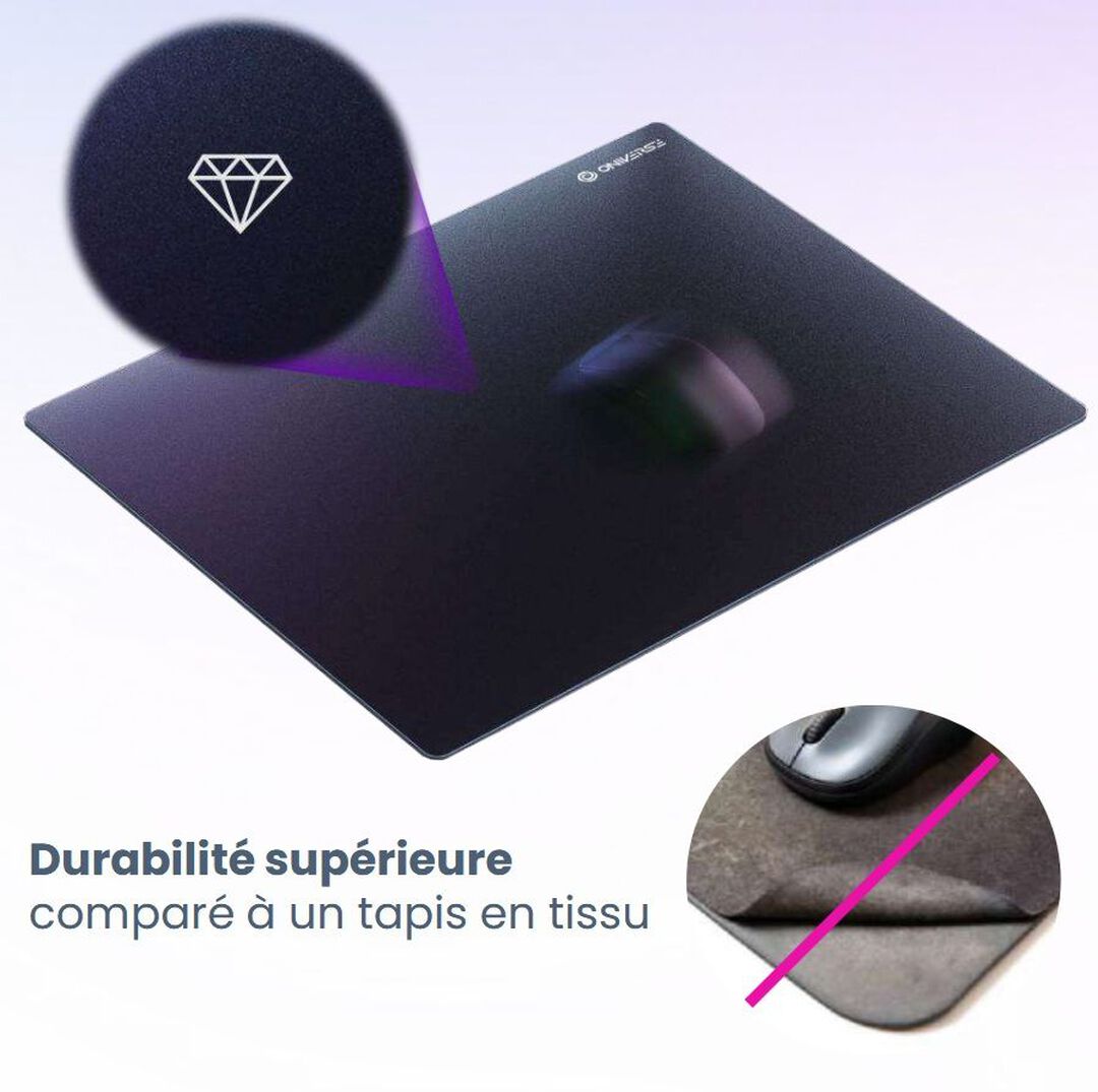 Tapis De Souris En Verre Taille S | Oniverse | Obsidian Logo