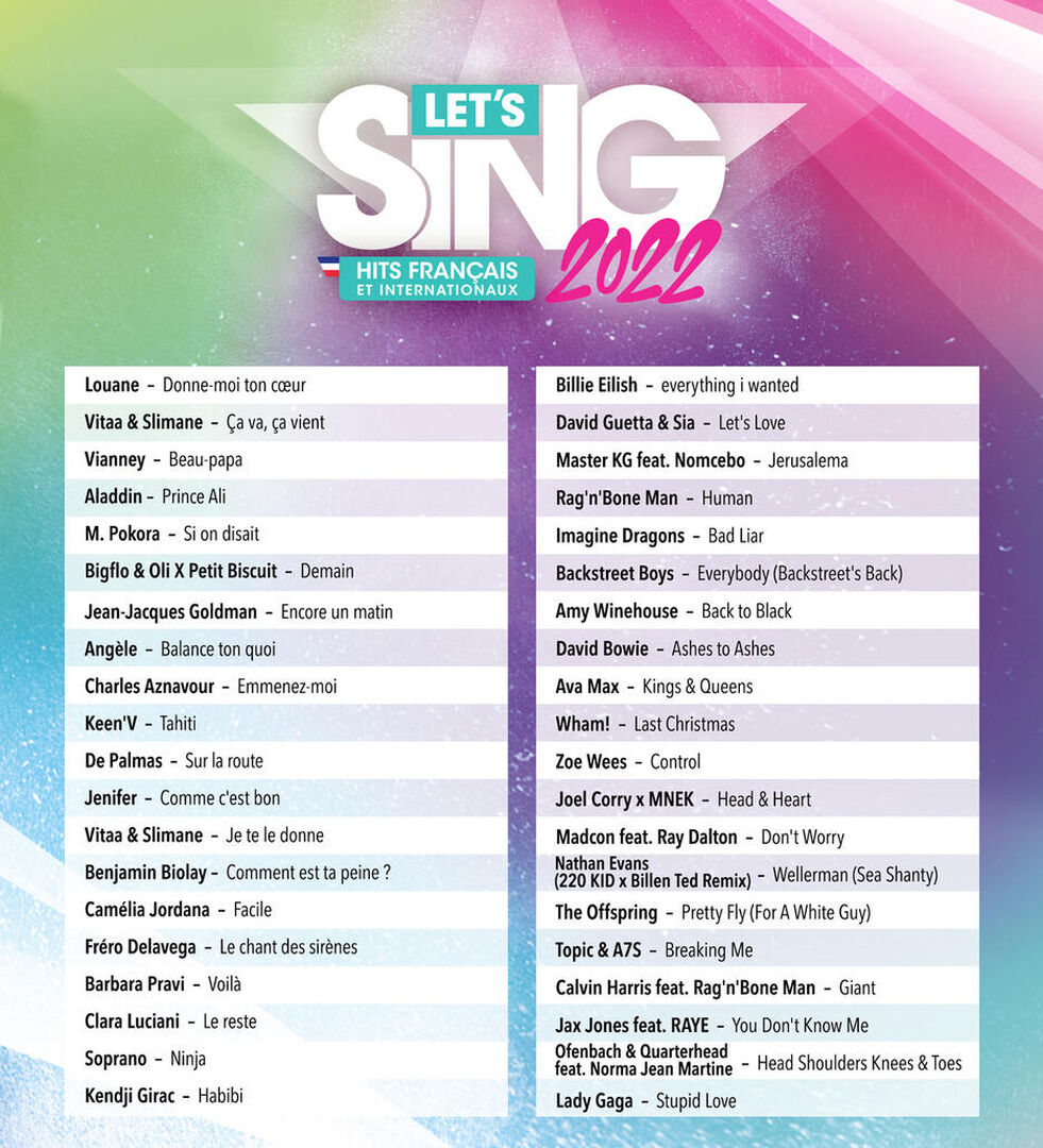 Let's Sing 2022 Hits Fran&ccedil;ais Et Internationaux | Occasion