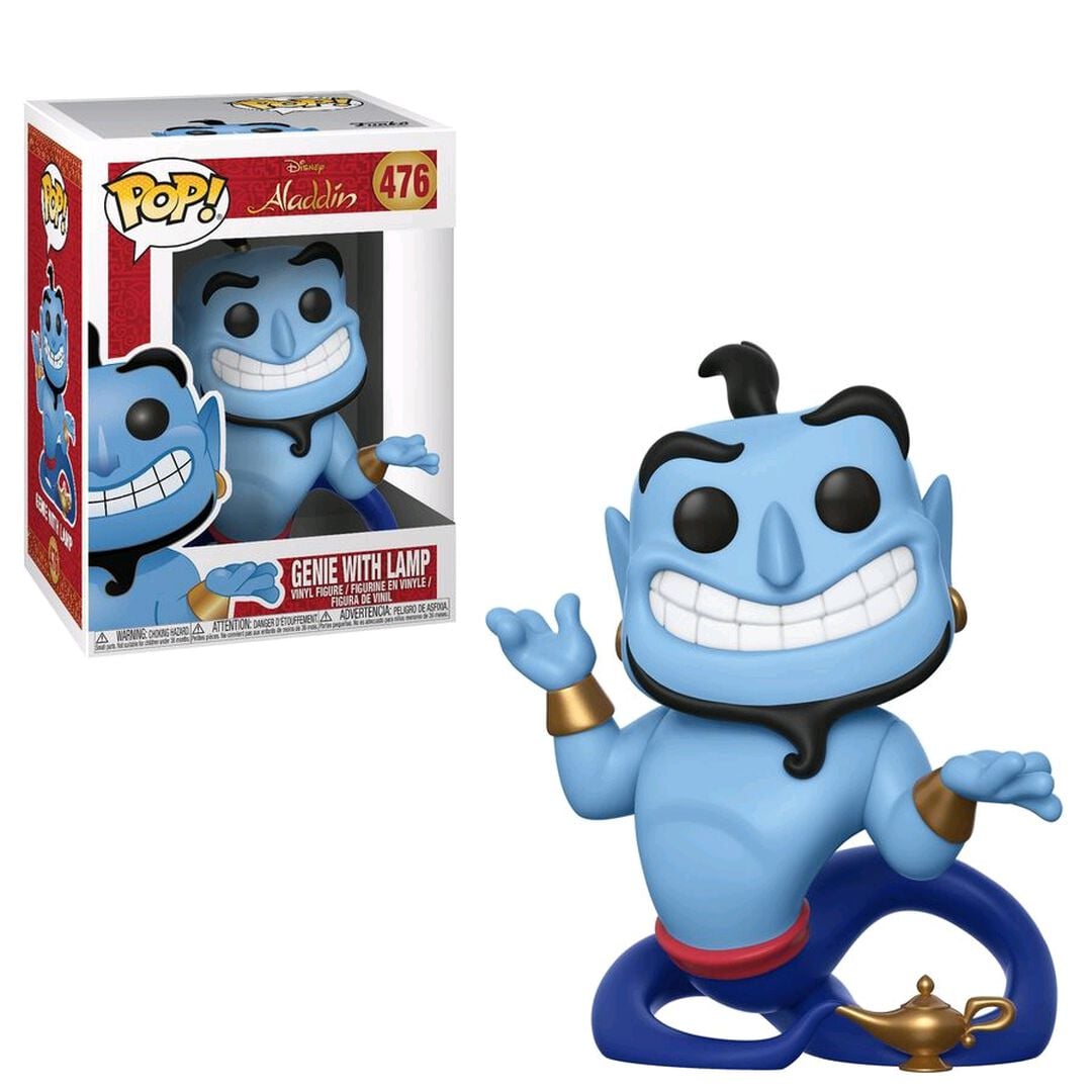 Figurine Funko Pop! N&deg;476 | Aladdin | G&eacute;nie Avec Lampe
