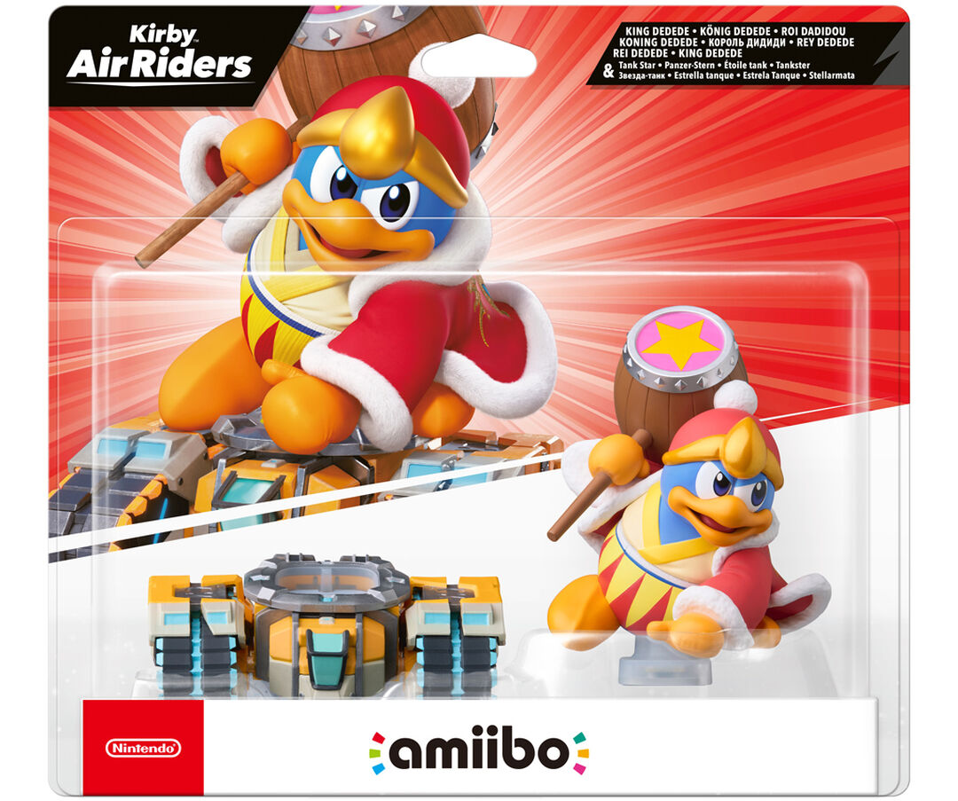 Figurine Amiibo Roi Dadidou Et Etoile Tank Collection Kirby Air Ride