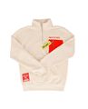 Sweat | One Piece | Sweat Luffy Beige Avec Zip 3/4 + Poche Rouge | Taille M thumb 0