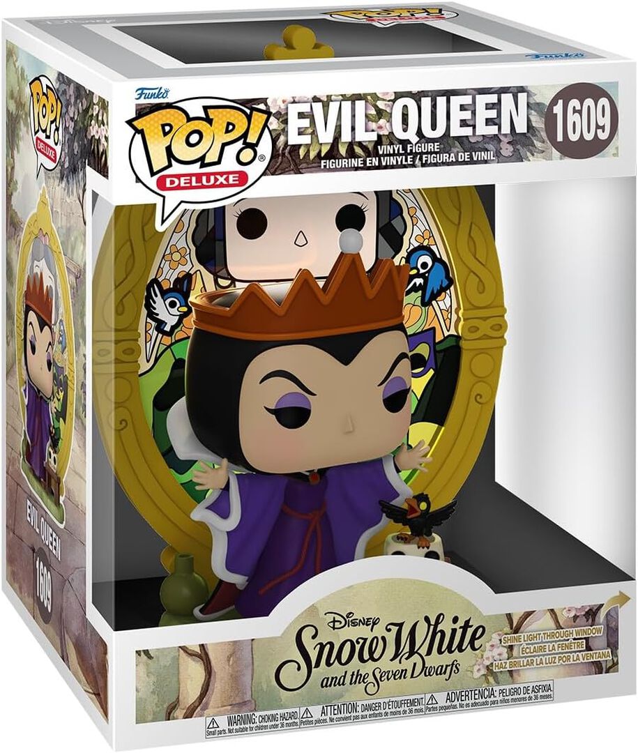Figurine Funko Pop! Deluxe N&deg;1609 | Disney Villains | Reine-sorci&egrave;re (verre)