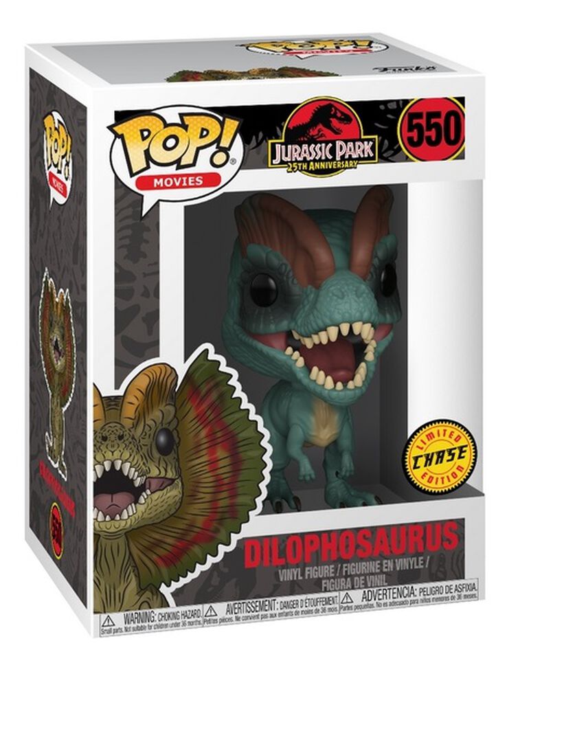 Figurine Funko Pop! N&deg;550 | Jurassic Park | Dilophosaurus