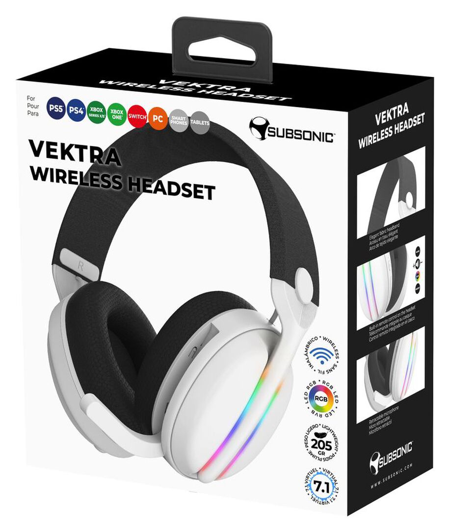 Casque Sans Fil Vektra Led White