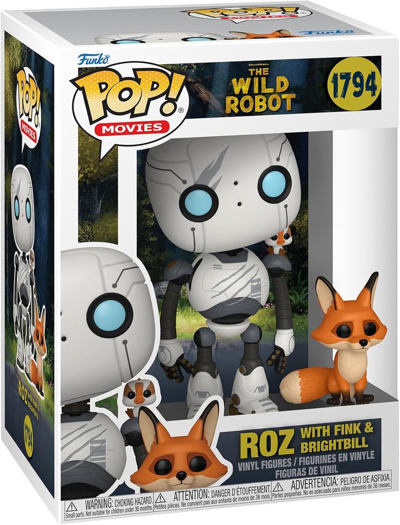 Figurine Funko Pop! N&deg;1794 | Le Robot Sauvage | Roz Avec Joli-bec Et Escobar