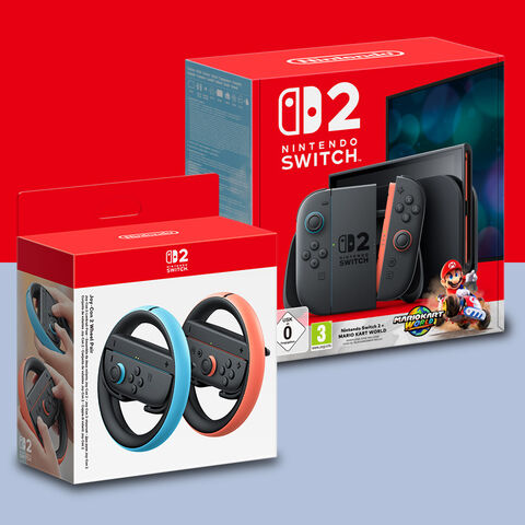 Pack Nintendo Switch 2 avec Mario Kart World et Paire De Volants Joy-con 2 Nintendo Switch 2