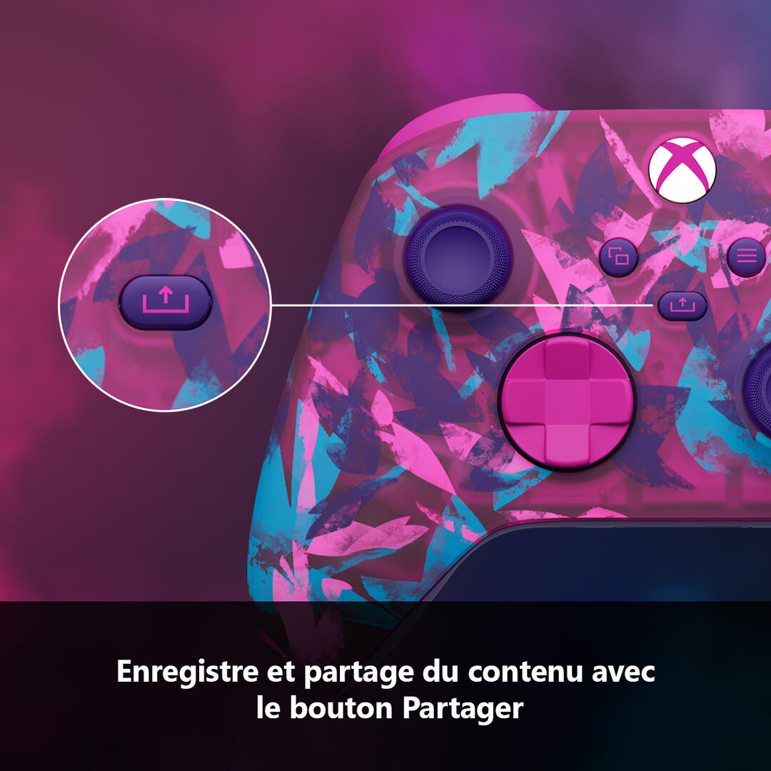 Manette sans fil Xbox Edition sp&eacute;ciale Heart Breaker Rose