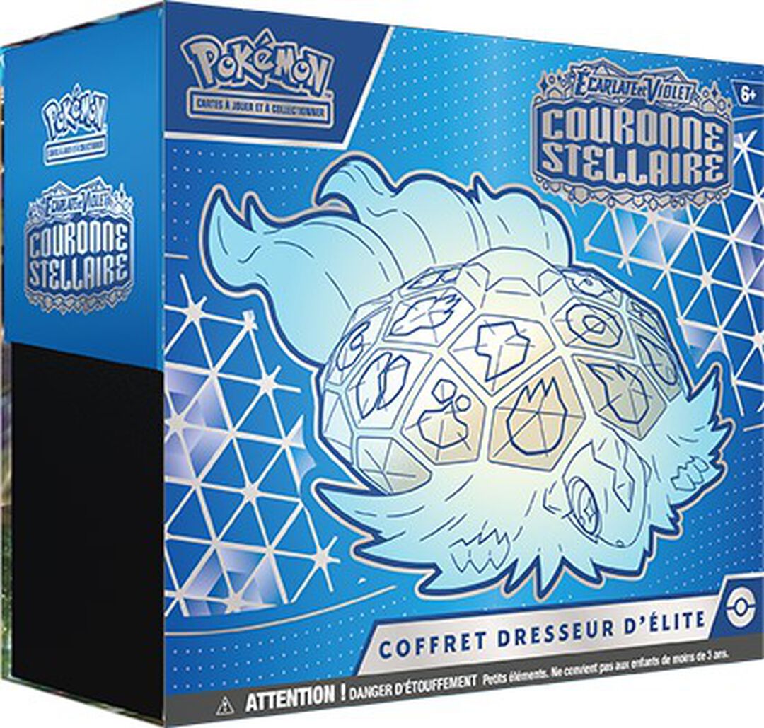 ETB | Pokemon | Coffret Dresseur D'elite Ev07 Couronne Stellaire (terapagos)