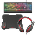 Trust Kit Gaming Complet 4-en-1 Avec Clavier &eacute;clair&eacute; Souris Tapis De Souris Et thumb 1