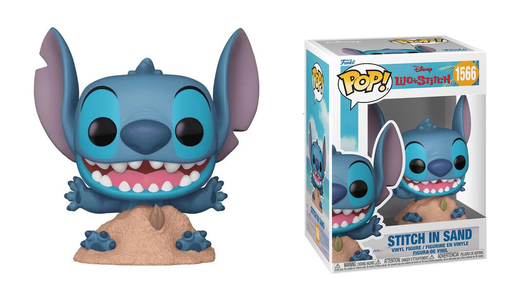 Figurine Funko Pop! N&deg;1566 | Lilo & Stitch | Stitch Dans Le Sable