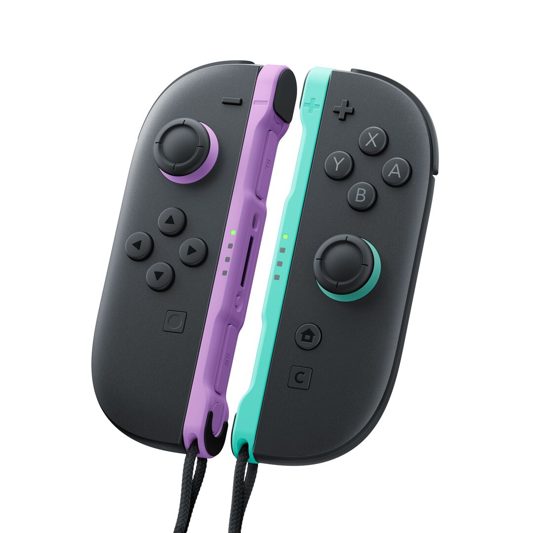 Paire De Manettes Joy-con Gauche Violet Clair & Droite Vert Clair