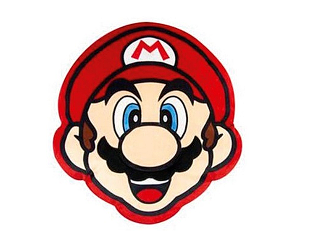 Coussin | Nintendo | Tete De Mario 40 Cm