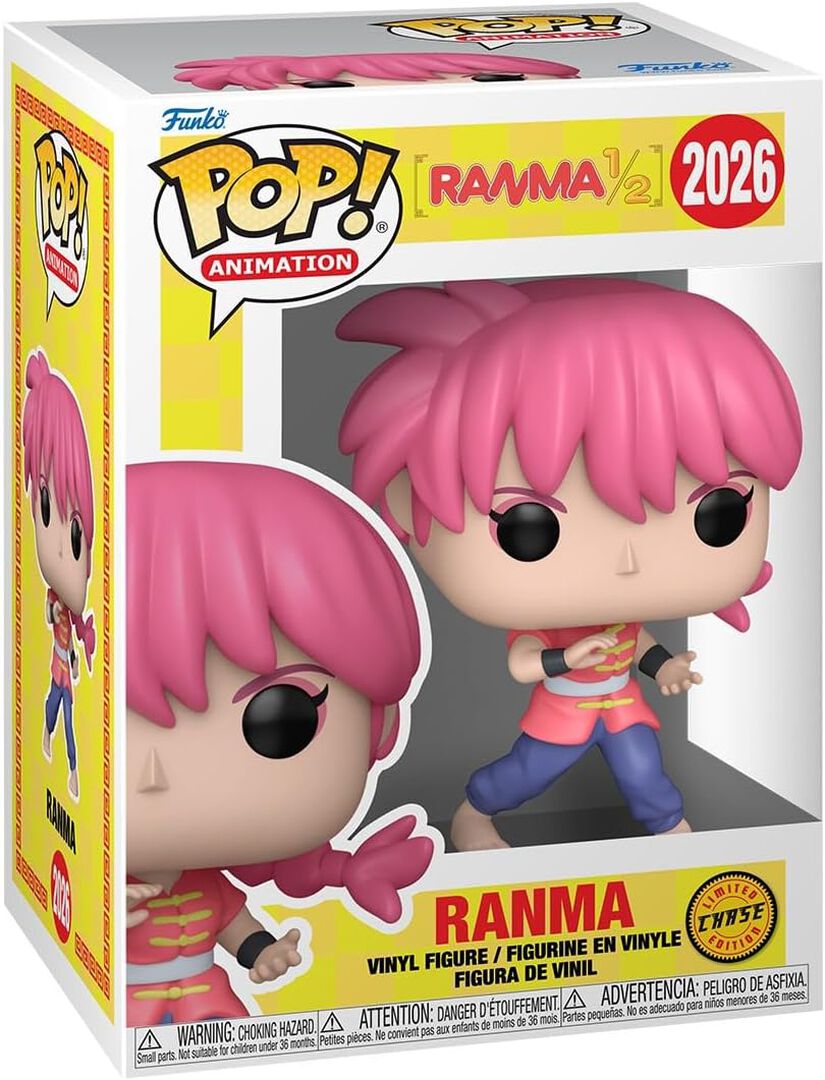 Figurine Funko Pop! N&deg;2026 | Ranma 1/2 | Ranma Avec Chance De Chase