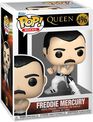 Figurine Funko Pop! N&deg;496 - Queen - Freddy Mercury (d&eacute;bardeur Blanc)