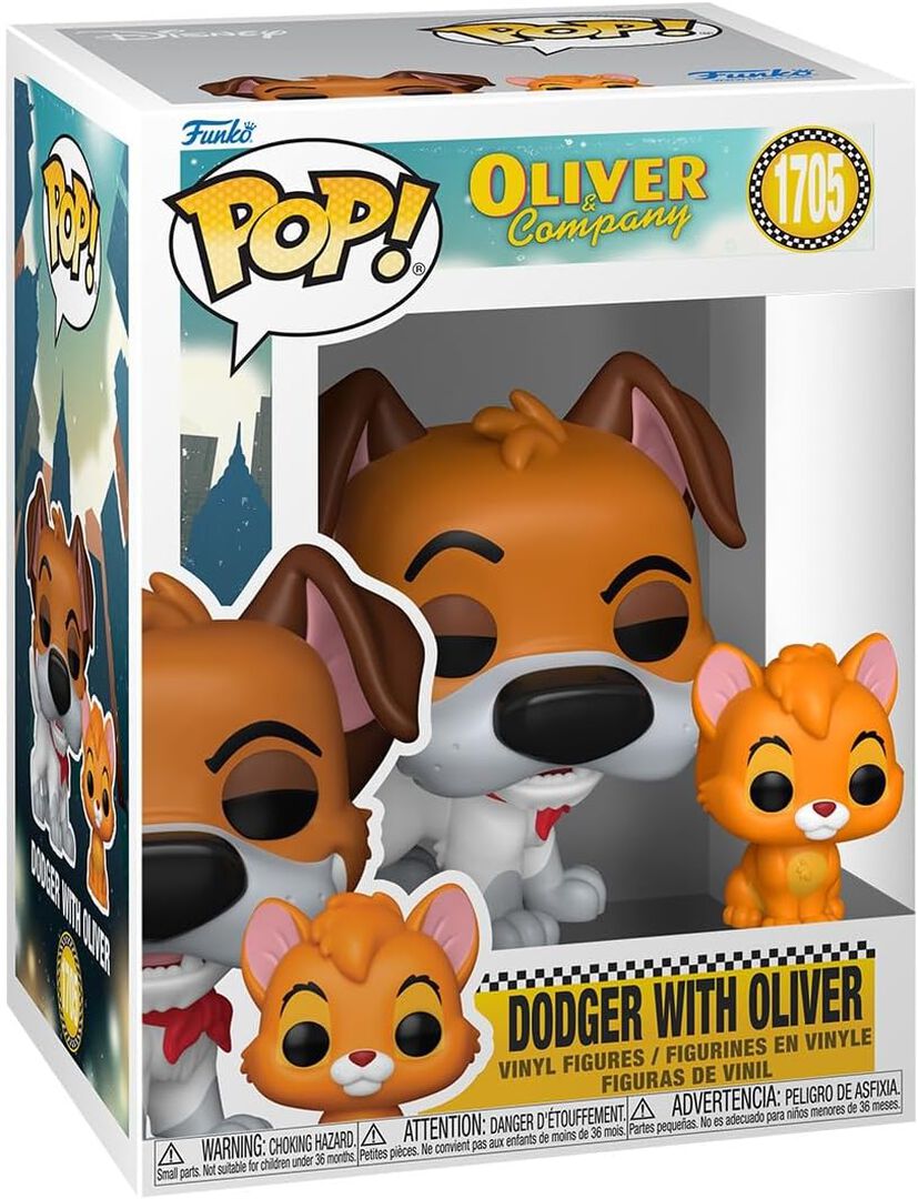 Figurine Funko Pop! & Buddy | Oliver Et Compagnie | Dodger Et Oliver Avec Chance
