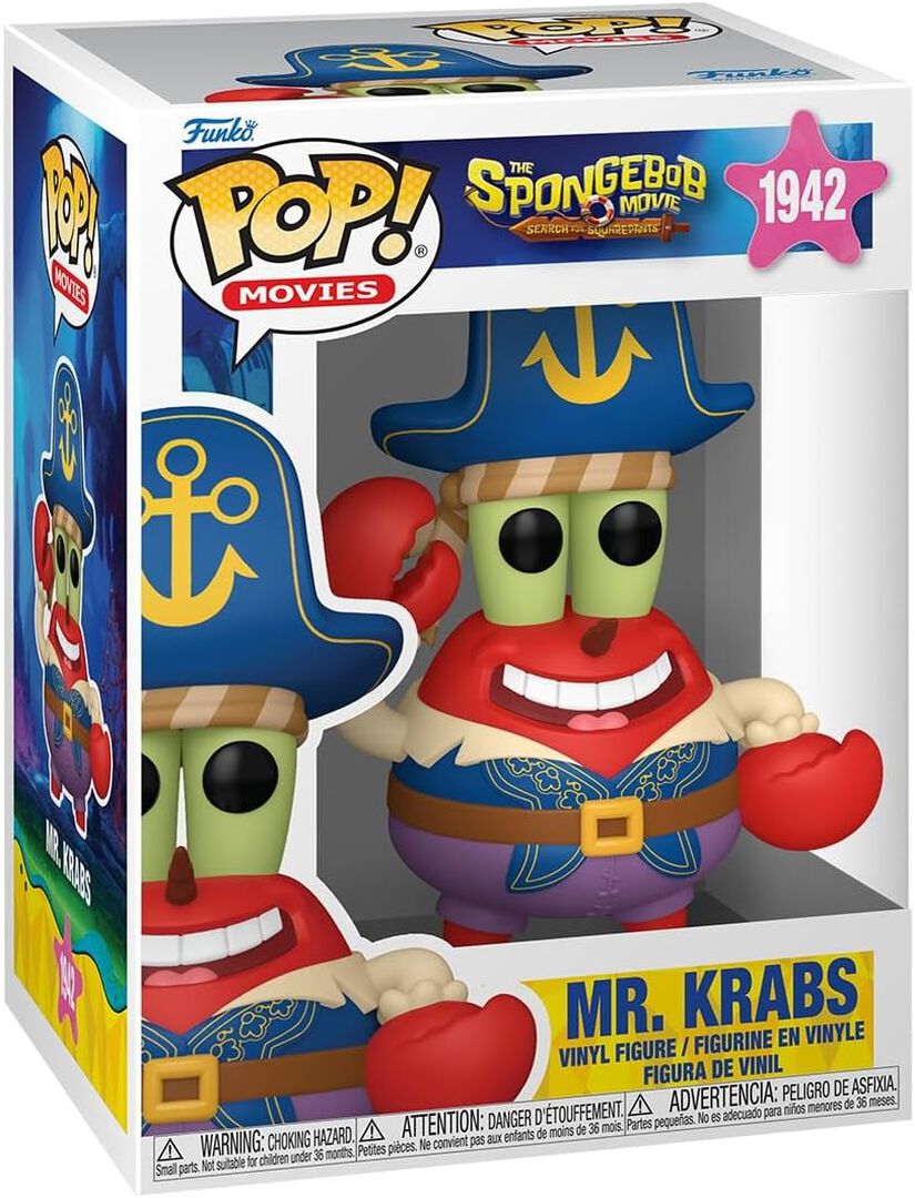 Figurine Funko Pop! N&deg;1942 | Bob L'eponge | M. Krab (pirate)