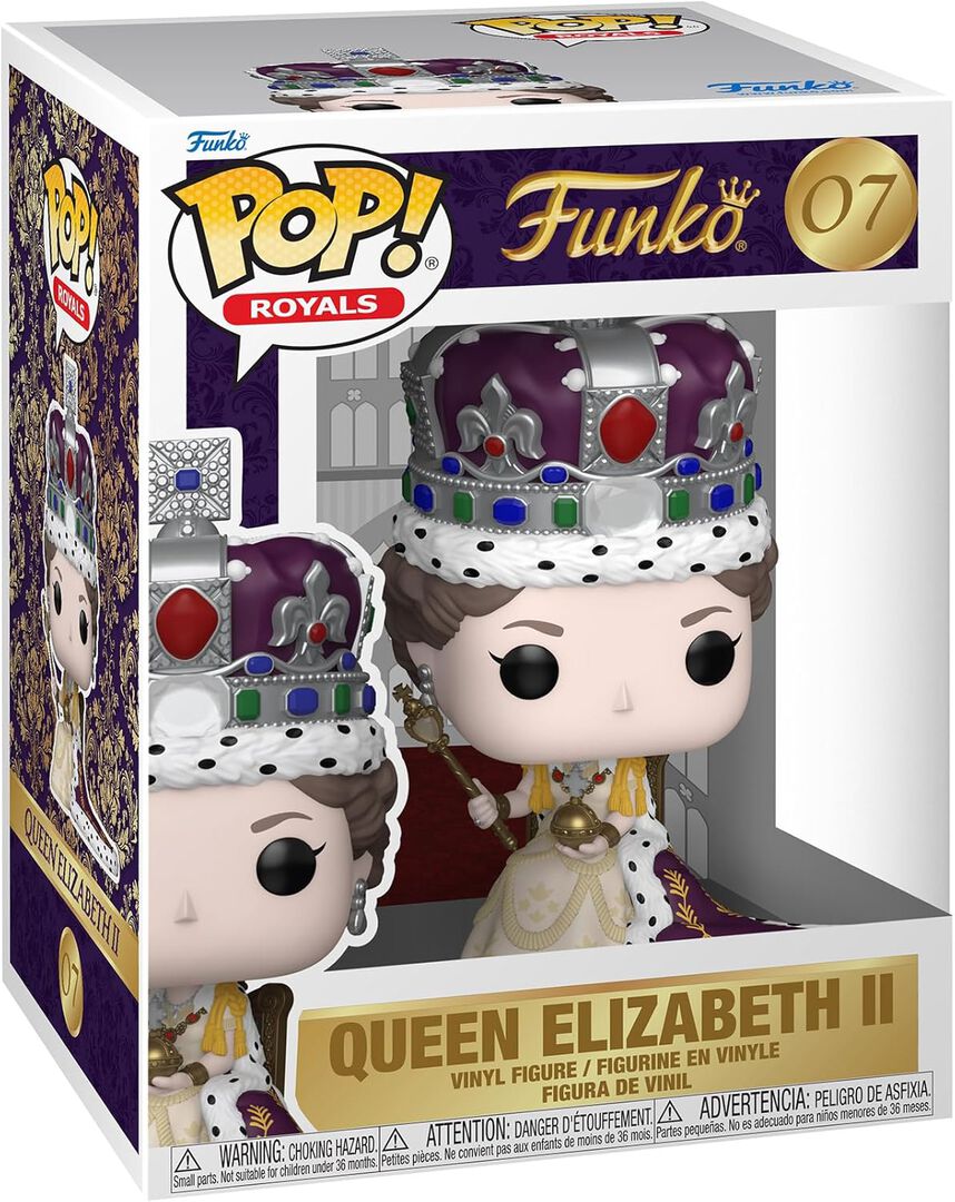 Figurine Funko Pop! Premium | Royal Family | Reine Elizabeth II (couronement )