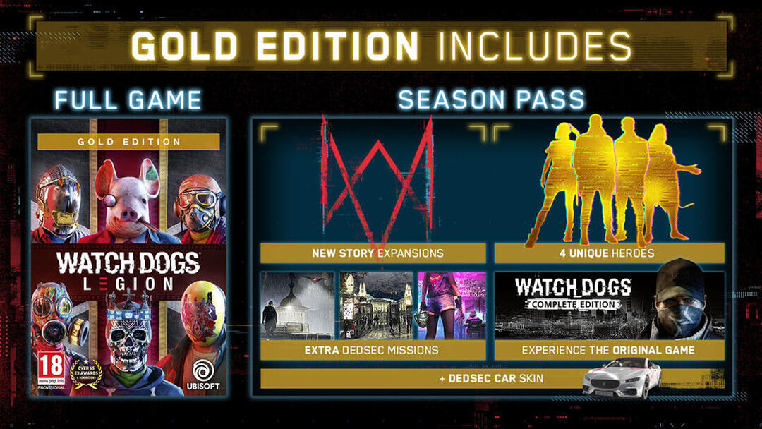 Watch Dogs Legion Edition Gold